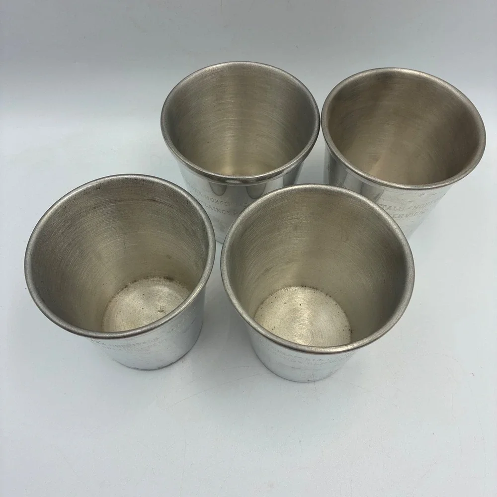 Camelot Pewter Norfolk Cup Set of 4 Sentara Hospitals Chaplaincy Handcrafted VA